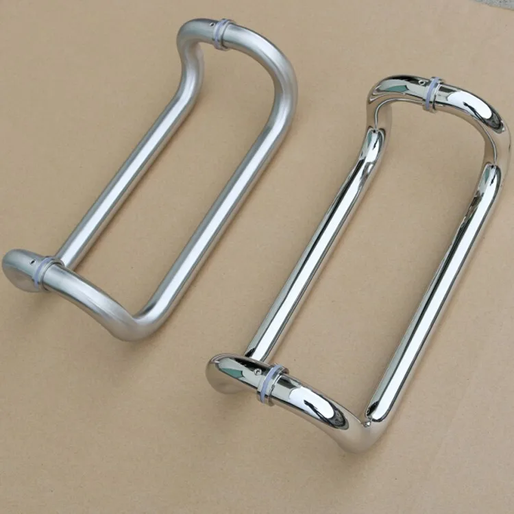 Black Color Ladder Shape Glass Stainless Steel Pull Door Handles Buy