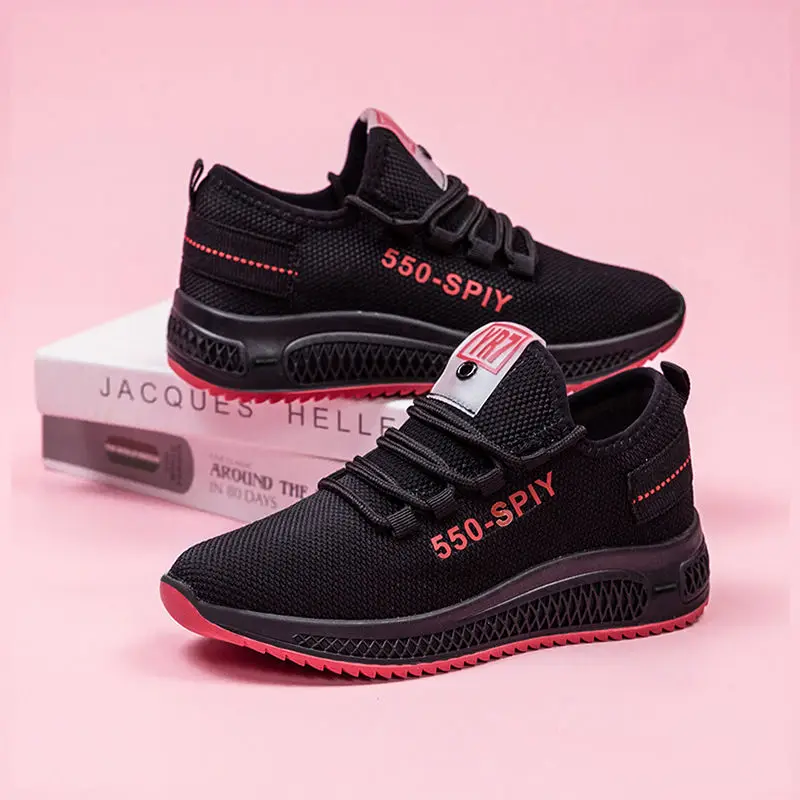 

Fashion sneakers women new style thick sole casual running shoes women, Red /purple