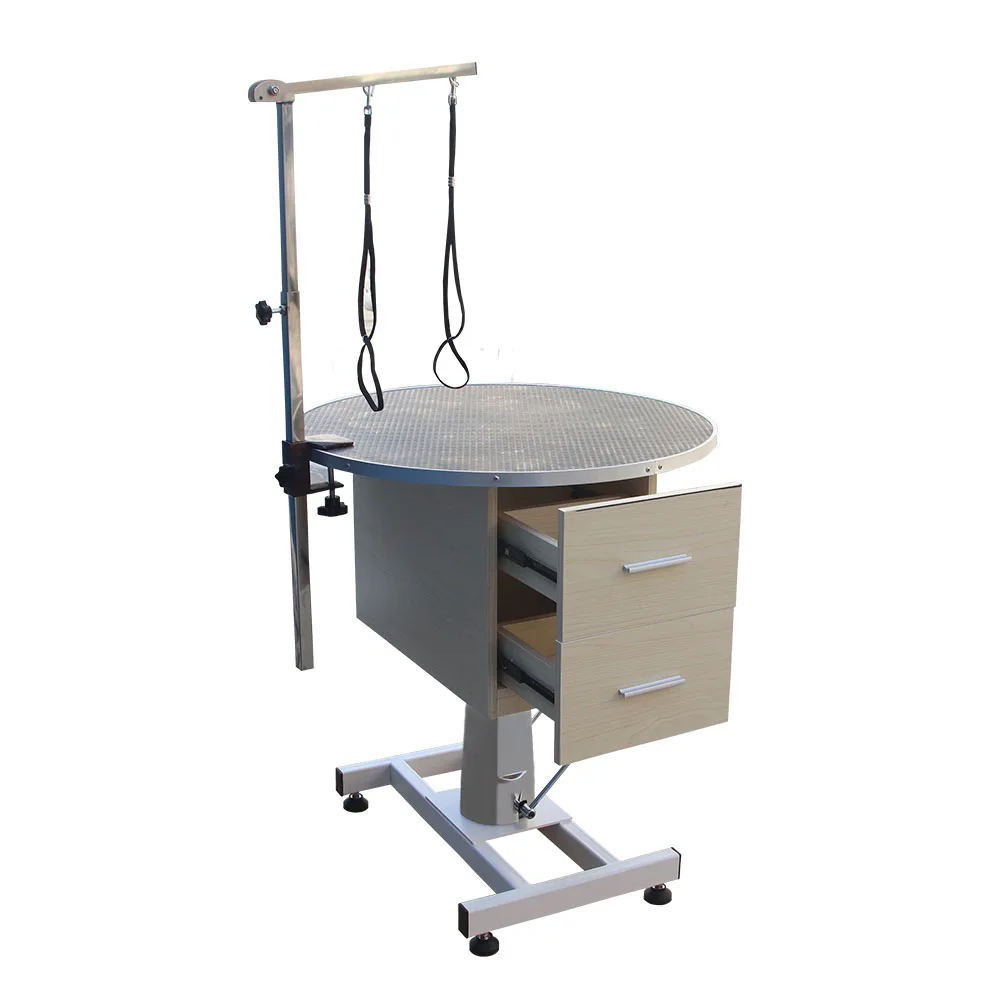 Multifunction Hydraulic Lift Round Dog Grooming Table For Dog Grooming