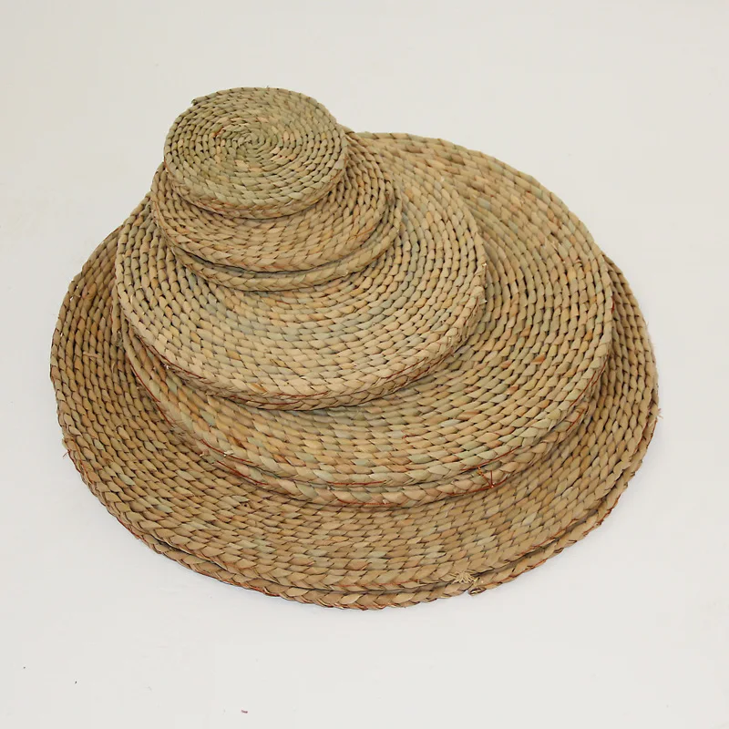 

Hand woven straw mat/ natural rush placemat wholesale