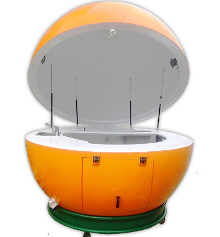 Fiberglass Lemonade Juice Kiosk Outdoor Street Kiosk Selling Cold