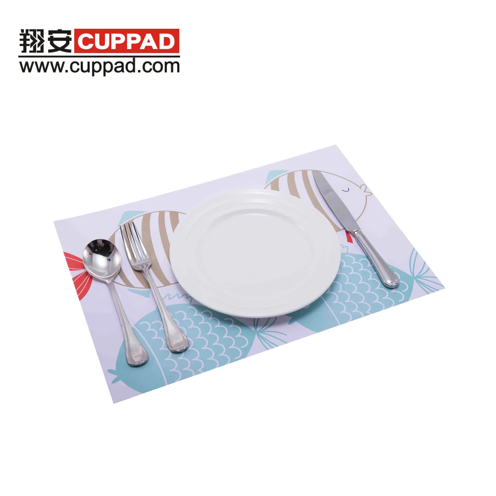 Printed Placemat Decorative Paper Placemats For Wedding / Restaurant