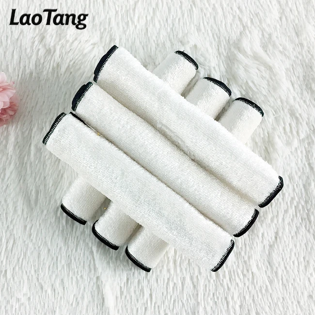 

Organic Bamboo Cleaning Washcloths Wholesale Bamboo kitchen cleaning dish towel dish cloth for household, White with colorful edge