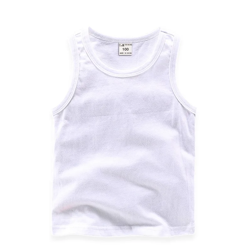 
Korean Cotton Kids Sleeveless Vests Tops 