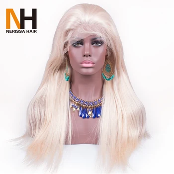 613 Blonde Wig Human Hair Natural Scalp Russian Virgin Silk Top