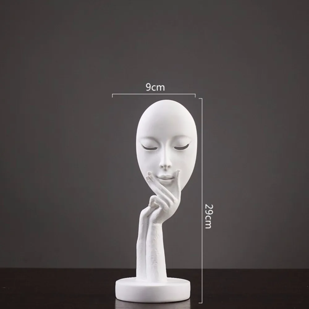 Hot Sale Resin Crafts Ornaments Home Decoration Face Shaped Resin