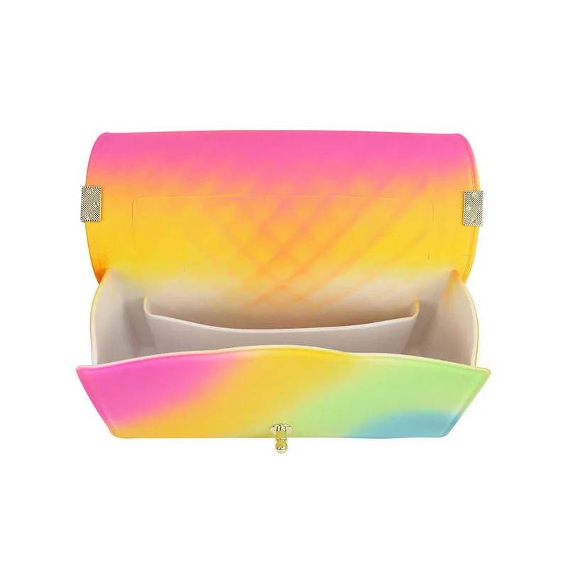 
Maidudu stylish lady fashion Jelly slides One-Shoulder Bag shoulder bag two tones color pvc jelly bag handbags MOQ3 