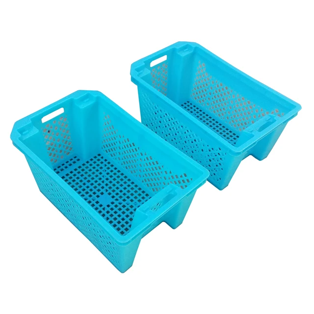 Heavy Duty Large Vented Food Grade Plastic Crates Fruit Bins For Sale