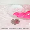 Mini clothes lazy washing machine ultrasonic turbine washing machine USB laundry cleaner home travel