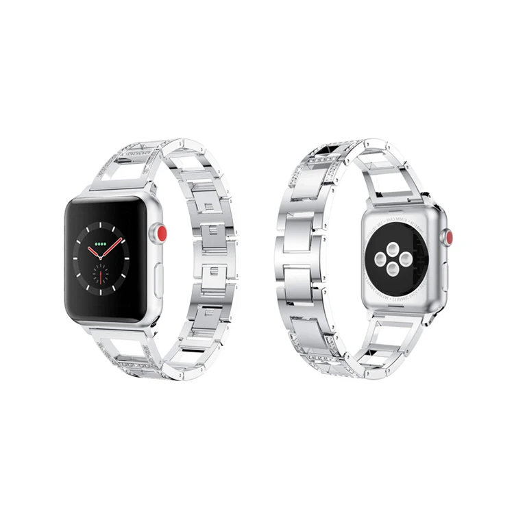 

Stainless Steel Watch Band Luxury Women Wristband For Apple