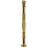Modern golden metal base clear acrylic newel post balustrade