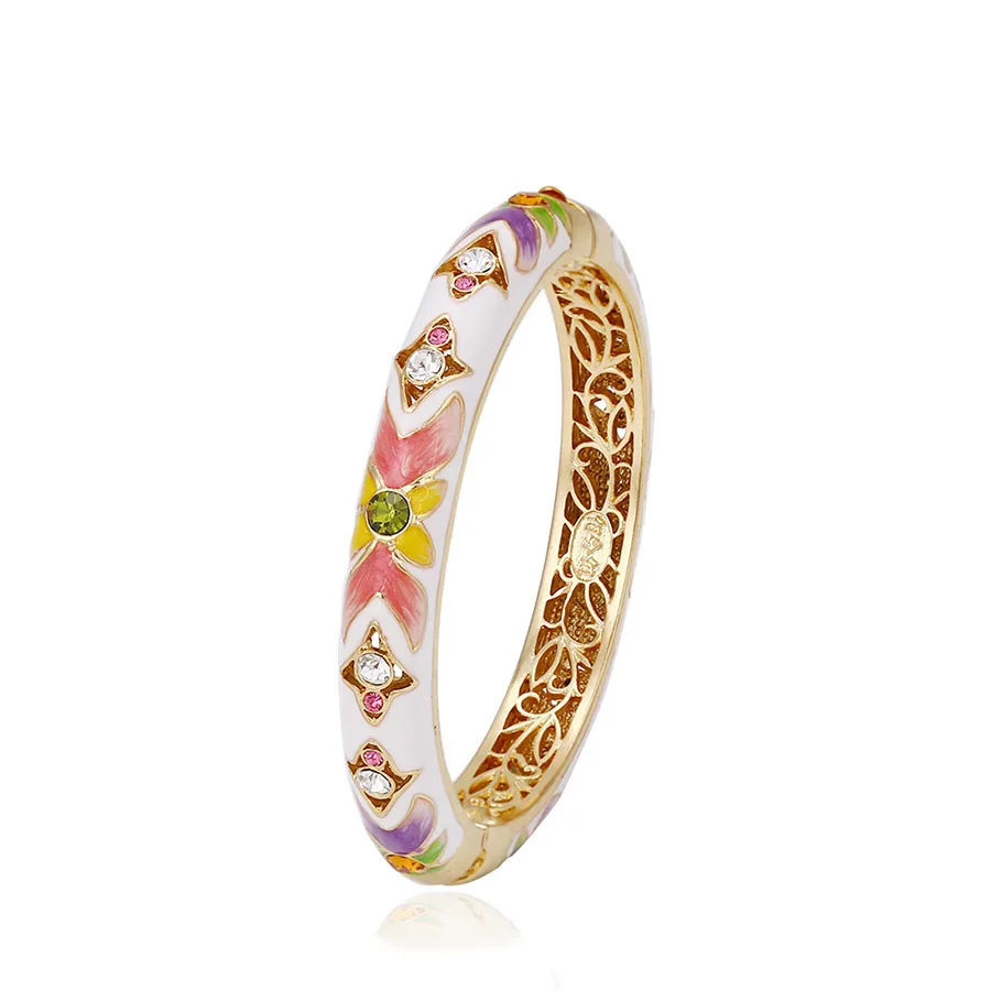 

bangle-106 xuping gold jewellery wedding gift enamel indian gold plated artificial bangle