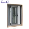 Australian standard timber reveal current design double glazed sliding windows with glass blind