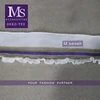 2019 basic design Knit Tape Rib Knit Trim With Metallic