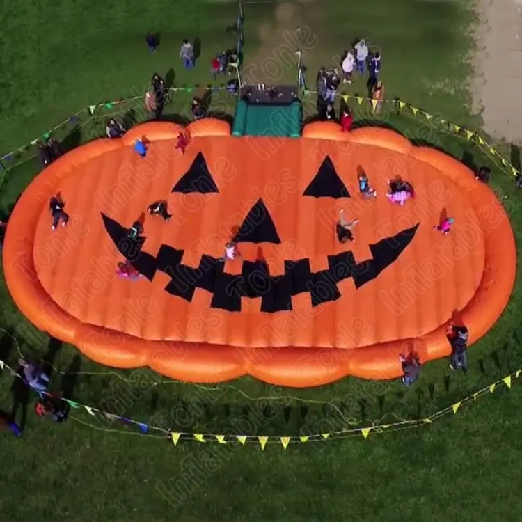 Custom Halloween Farm Use Large Giant Inflatable Pumpkin Bounce Pad