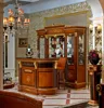 YB38 French Style Baroque Home Bar Furniture/European Classic Mini Bar/Wooden Hand Carved Bar Cabinet,Bar table and chair used