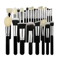 

BEILI Professional 25 Black Makeup Brush Set Without Logo Cosmetic Brush Manufacturer Wood Handle Private Label Custom