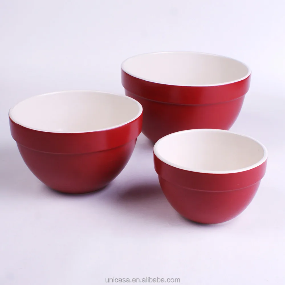 Buy wholesale Ceramic salad bowl Ø21cm 1,5L / Vintage red PROVENCAL