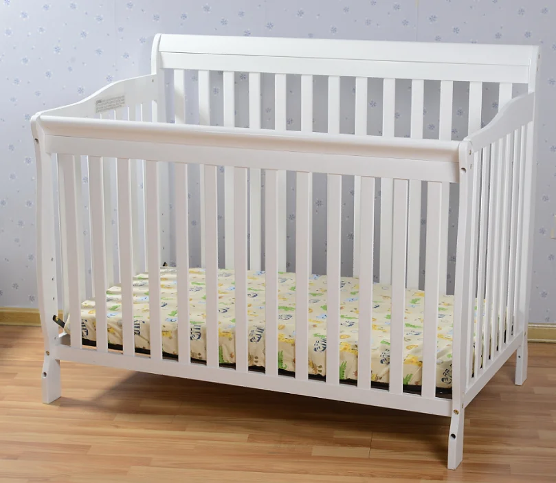 Three Gears To Adjustable Adult Size Wooden Baby Crib Playpen Crib For