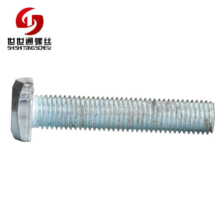 
M4 M5 M6 M8 Blue Zinc Plated Carbon Steel Iron Square Head Bolt 
