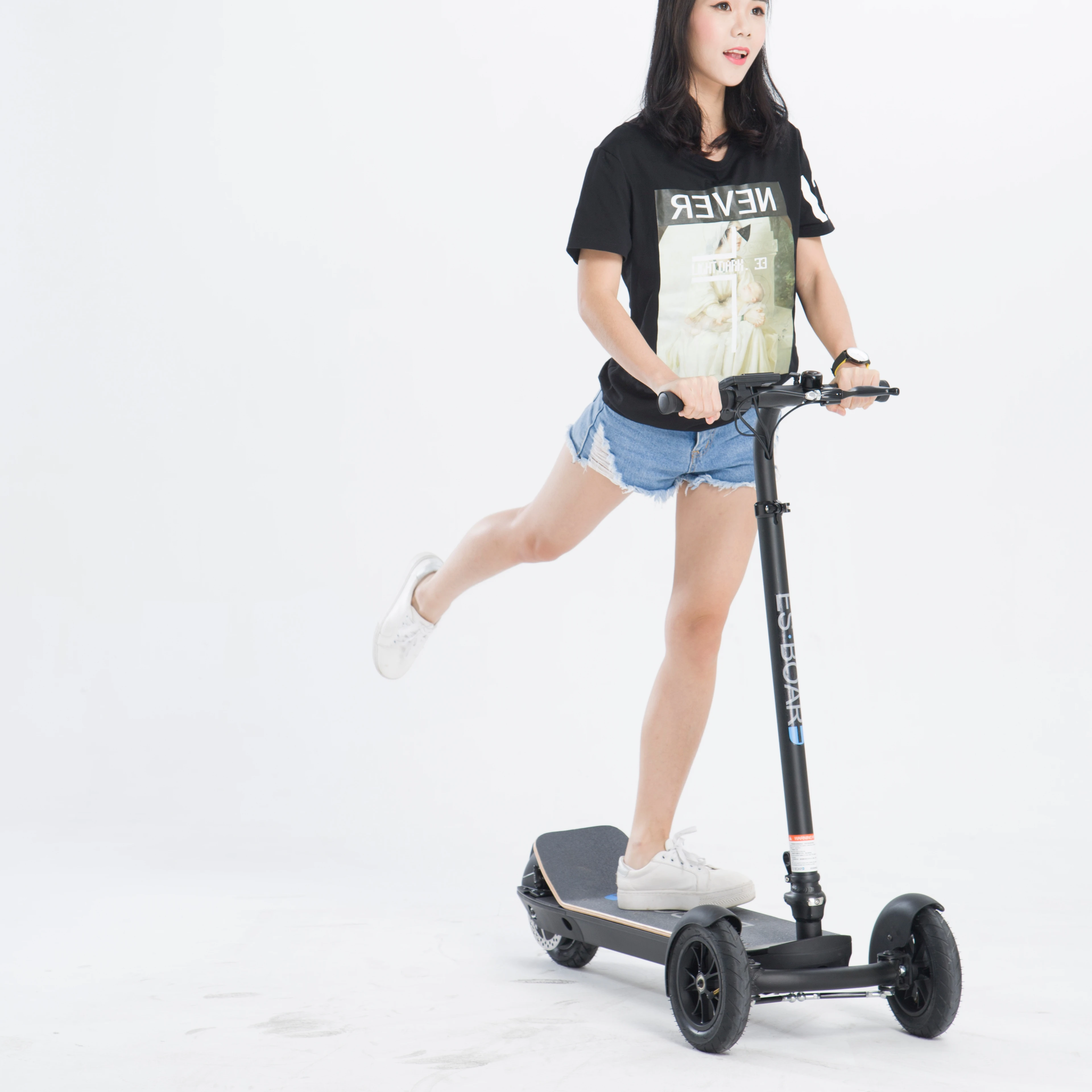 China cycleboard adult 8.5 inch two front wheel 3 wheel electric scooter with 450w motor