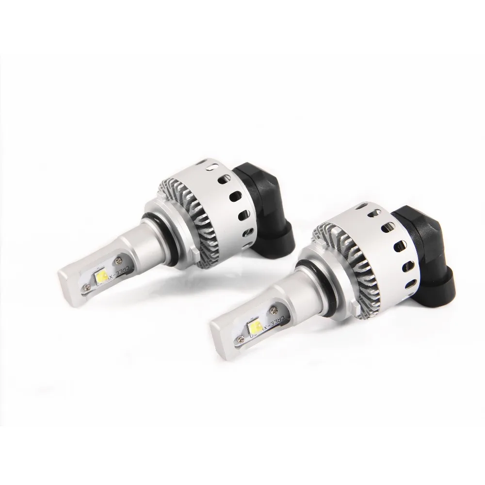 H4 White 6000K 40W All in one LED Headlight Bulbs Kit High Power DC12-24V Five