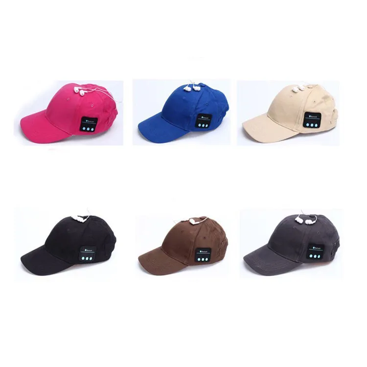 

Wireless Hat Smart Baseball Cap with Mic Answer Phone Sun Hat with Adjustable Hands-free In-ear Headset Music Hat Sports Cap, Black,pink,blue,brown,gray,khaki