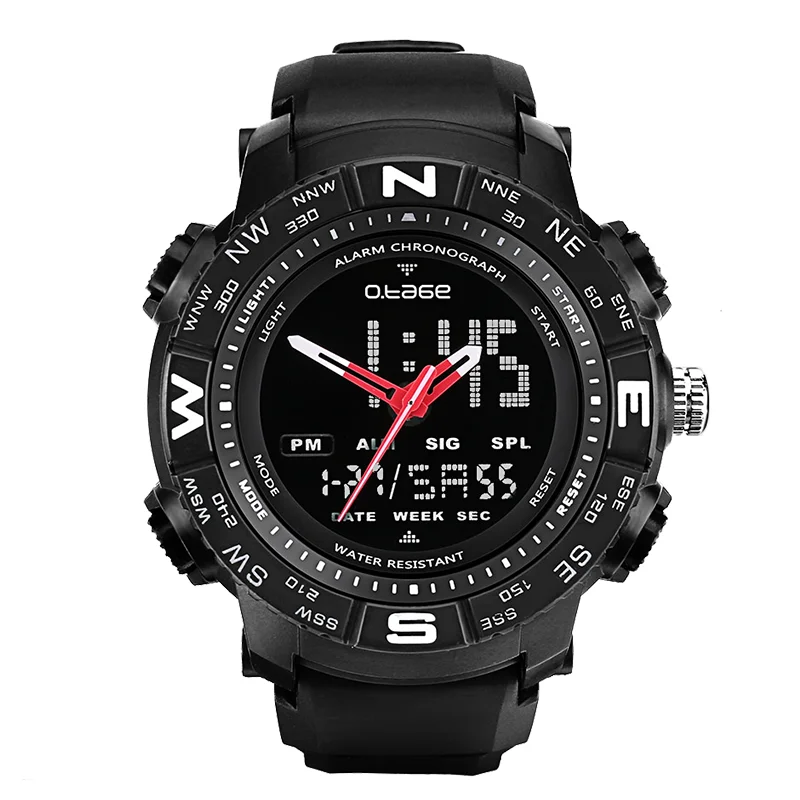 

Custom luxury lcd display wrist watch sports men wrist watch chinese waterproof digital watch