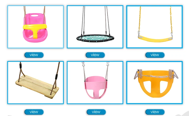 Safe durable outdoor disc plastic children colorful round plastic swing
