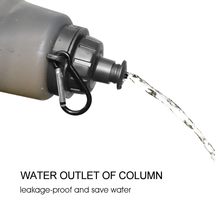 
Wholesale Collapsible Silicone Water Bottle Portable Sport Silicone Water Bottle 480ml 