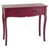 White Black Red Grey Ivory 2 drawer hallway furniture MDF console table wooden