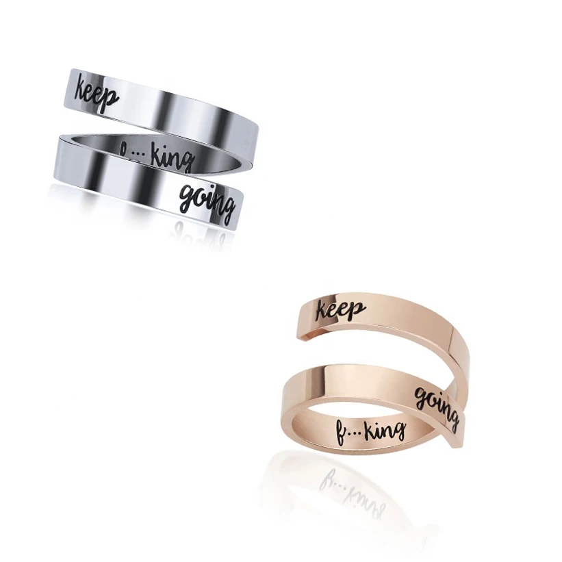 Graduation Gifts for Women Men Jewelry Motivational Ring Adjustable Stainless Steel Engraved Inspirational Rings
Graduation Gifts for Women Men Jewelry Motivational Ring Adjustable Stainless Steel Engraved Inspirational Rings