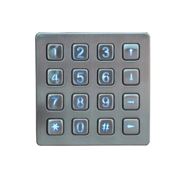 Industrial Electric Door Lock Illuminated Numeric Keypad Matrix 4x4 Keyboard Buy Illuminated Numeric Keypad Illuminated Numeric Metal