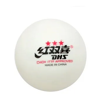 

Trail order low MOQ DHS 3 star pingpong ball ITTF 40mm D40+ new material ABS table tennis ball