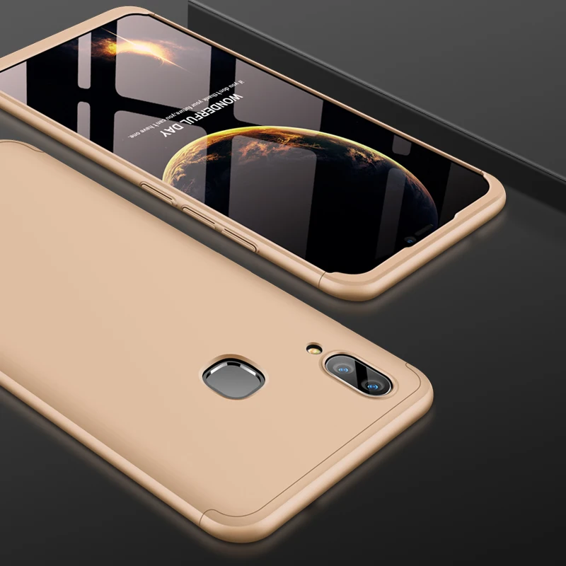2018 hot sell 360 cover Removable 3in1 Hard PC Shield Back Cover Case for Vivo V9 phone cases