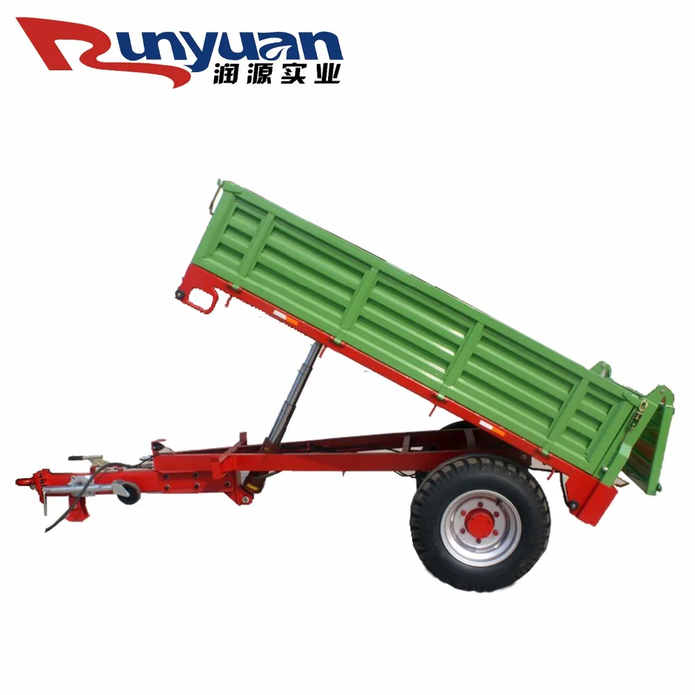 
Agricultural 2 ton trailer/ 5 ton trailer 2 wheel atv farm tractor three-point suspension tipper trailer good prices for sale 