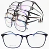 wholesale 1080 big size glasses bendable TR90 square shape bendable oversized optical eyeglasses frames for men