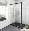 Hotel supply square shape resin stone shower tray pan acrylic black matt finish