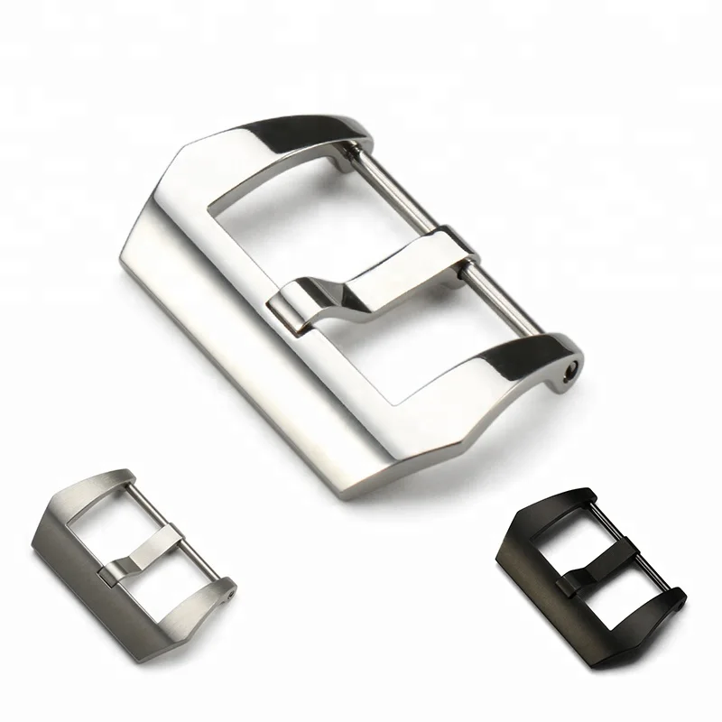 

20mm 22mm 24mm Watch Buckle 26mm Polished Brushed Leather Band Watch Clasp Pre-v 316L Stainless Steel Watch Buckle