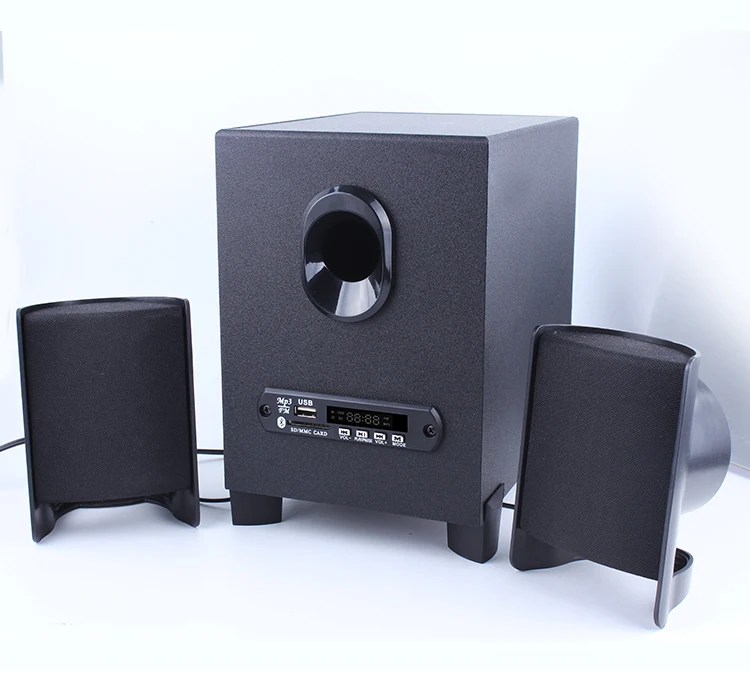 Super bass wired kisonli speaker built in amplifier with usb port for home cinema KTV