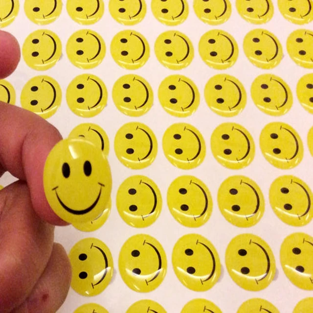 customized 3d clear resin polyurethane dome epoxy sticker with