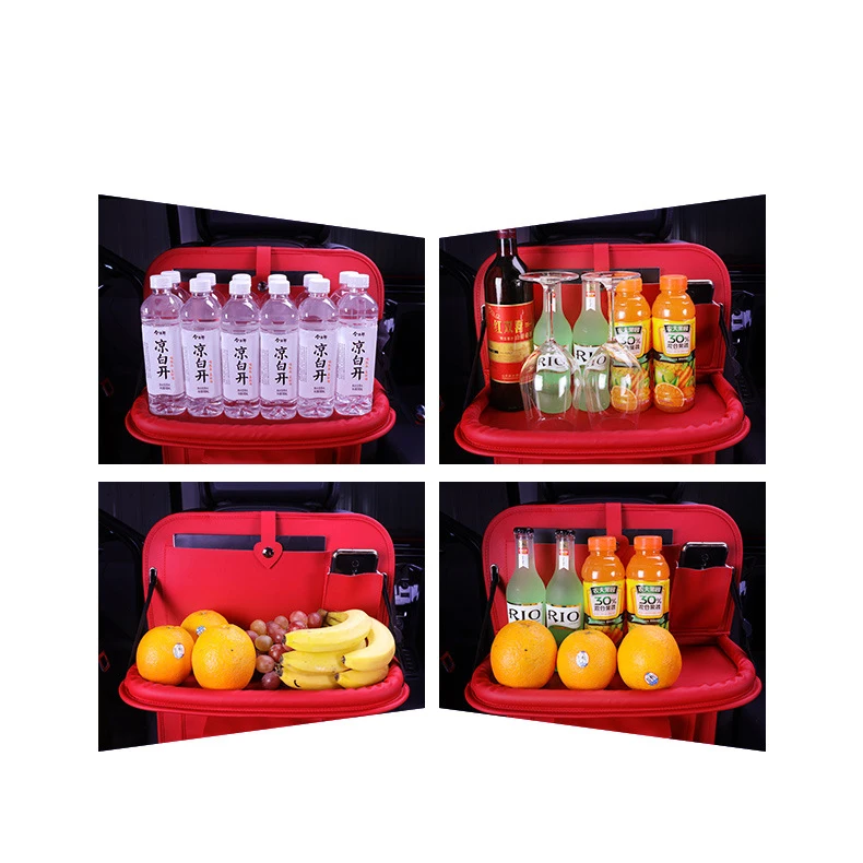 Tinderala Auto Car Back seat backseat Organizer Car-Styling Holder Multi-Pocket Wool Felt Storage Multifunction Vehicle Bag