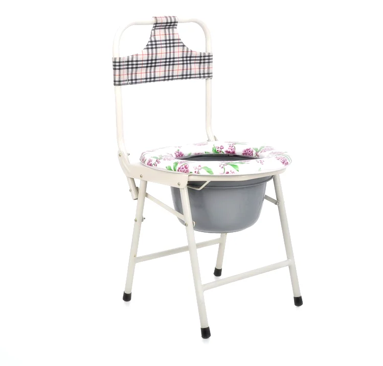 
Health Medical Care Plastic Living Room Commode Chair with Bedpan 