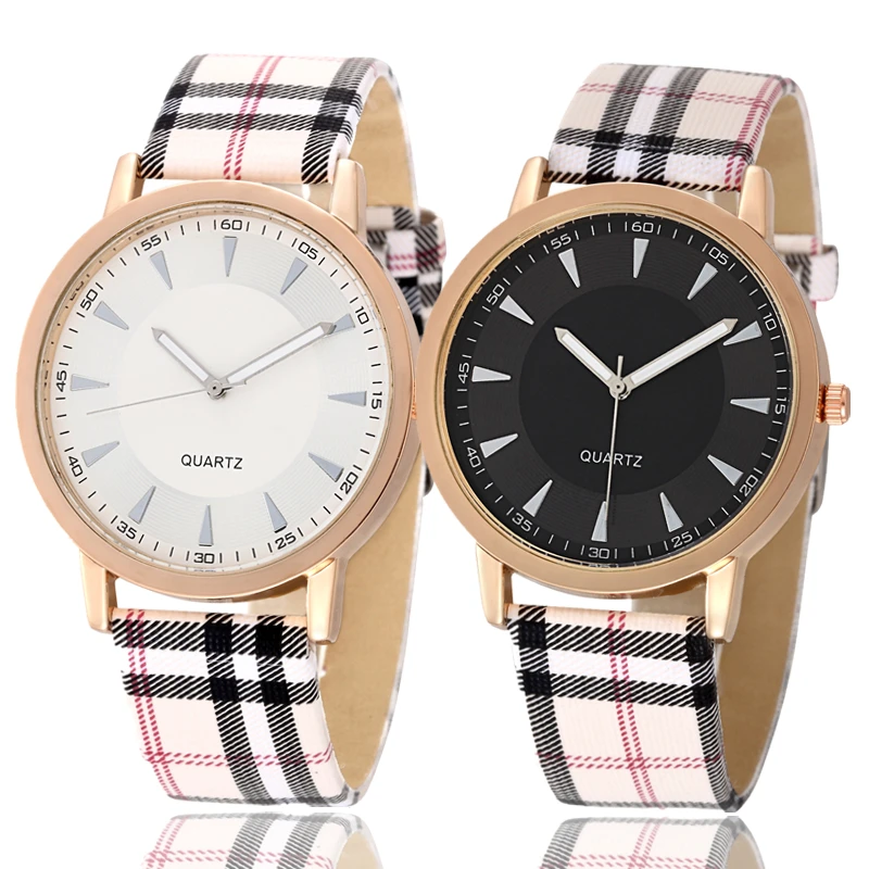 

Ladies watch 2018 brand luxury fashion quartz ladies watch grid clock rose gold dial dress casual watch