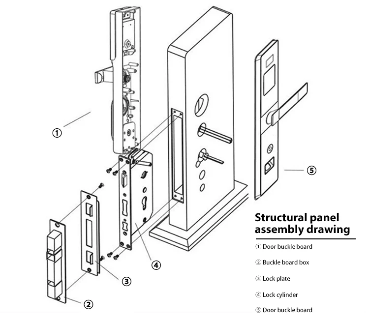 Qr Code Door Lock With Key Card - Buy Qr Code Door Lock,Key Card Door ...