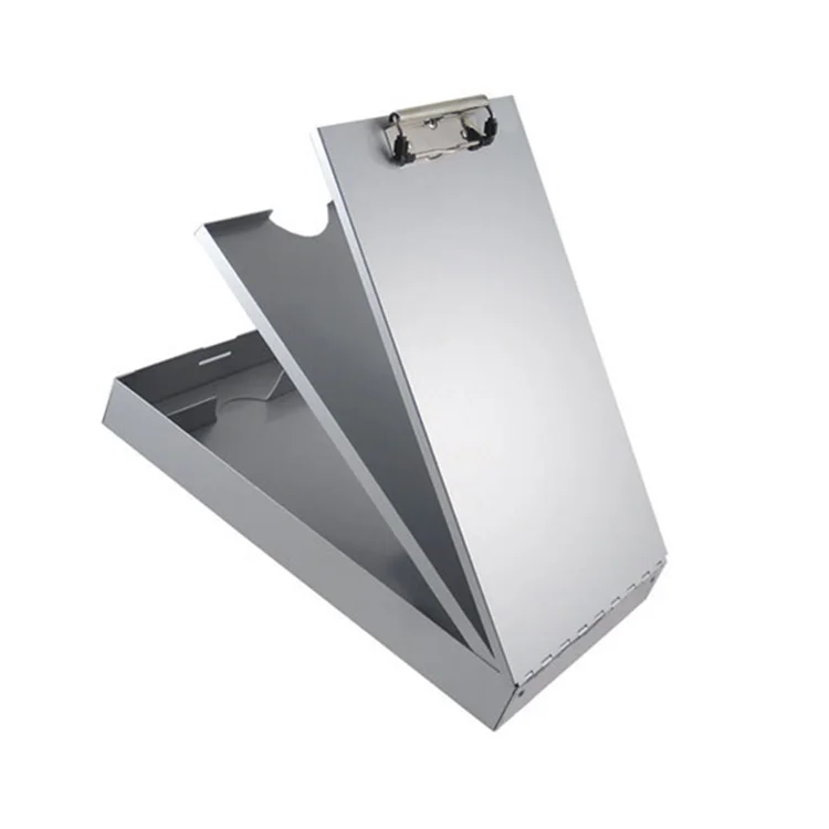 Custommade Letter Size Aluminum Storage Clipboard With Dual Tray