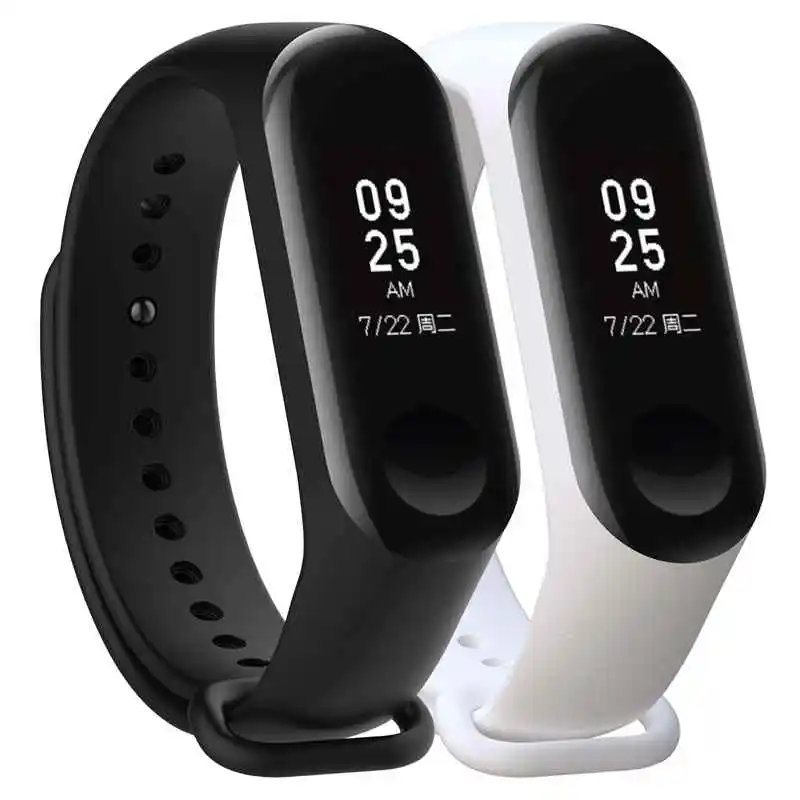 Wholesale Price Waterproof Sport Smart Watch Accessories Wrist Bracelet Fitness Silicone Watch Strap Watch Band For mi 3