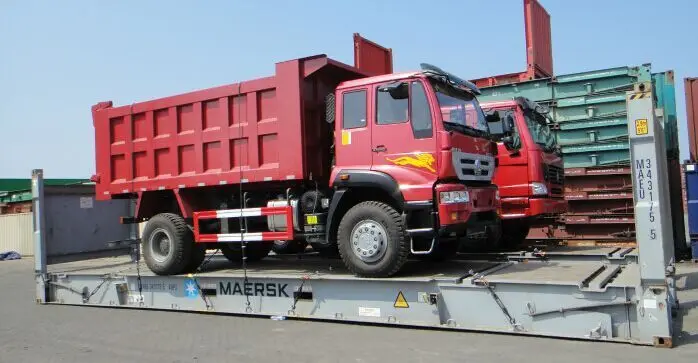 Heavy Duty 3 Axles 60-80 Tons low bed semi trailer for sale in dubai