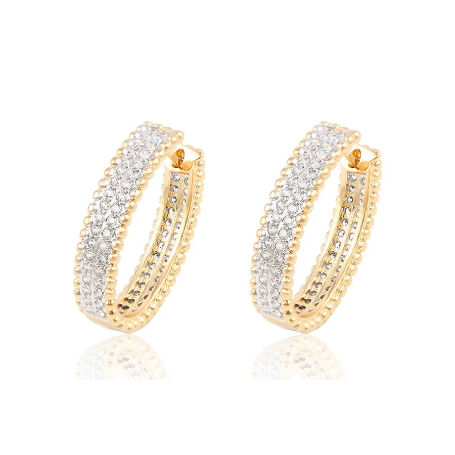 

91678 New Women 2016 Gold Crystal Hoop Earring Jewelry,Fashion Earring