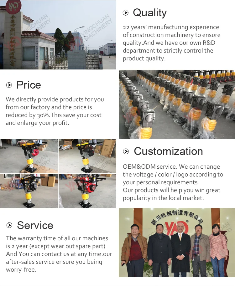 Best Selling Hot Chinese Products Robin Compactor Supplier Trench Frog